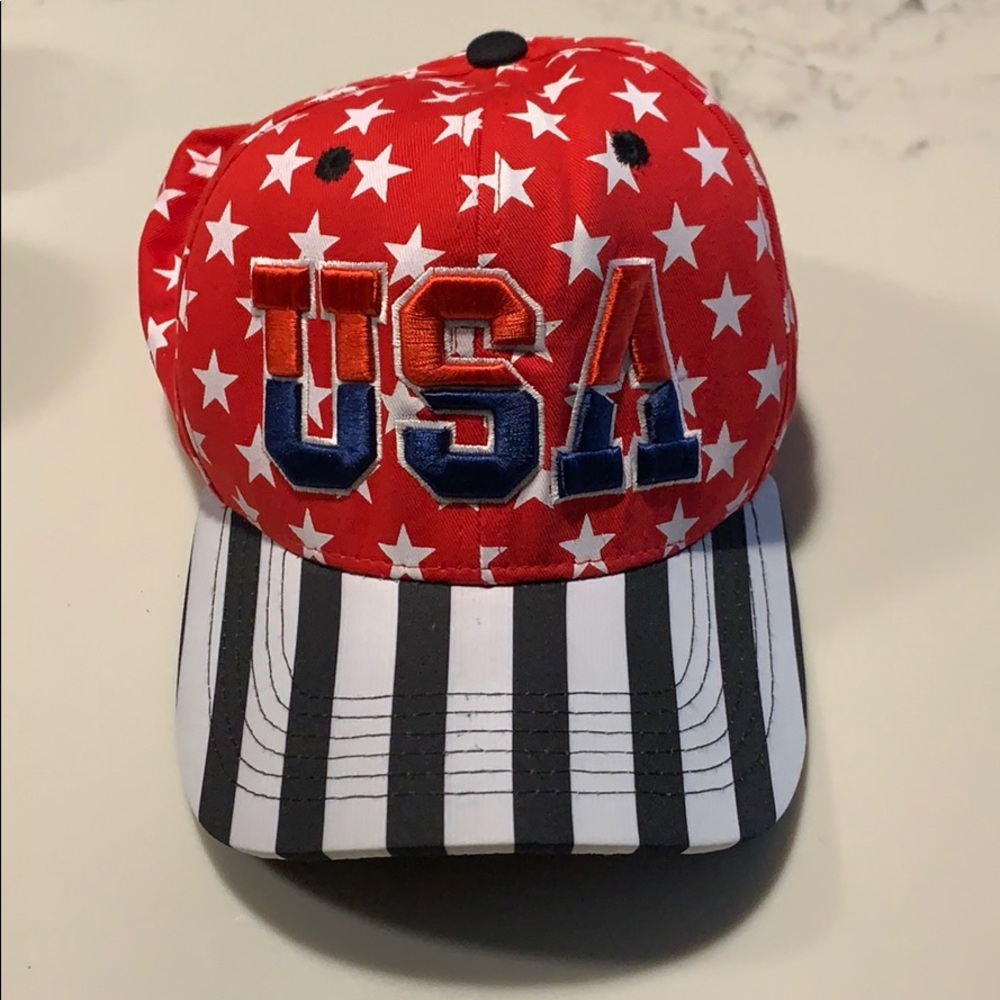 Top Level USA embroidered MENS hat cap OS